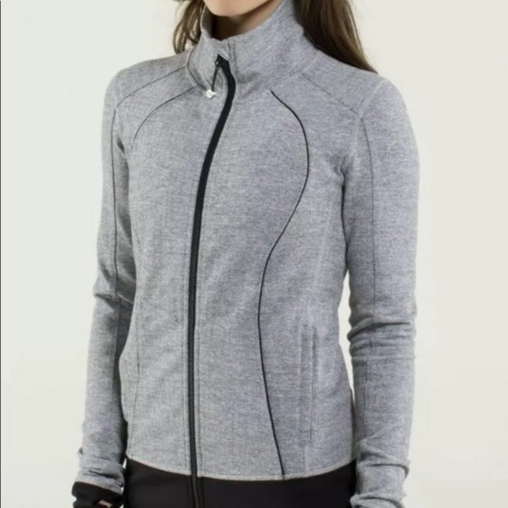 Lululemon Nice Asana Ghost Herringbone Jacket